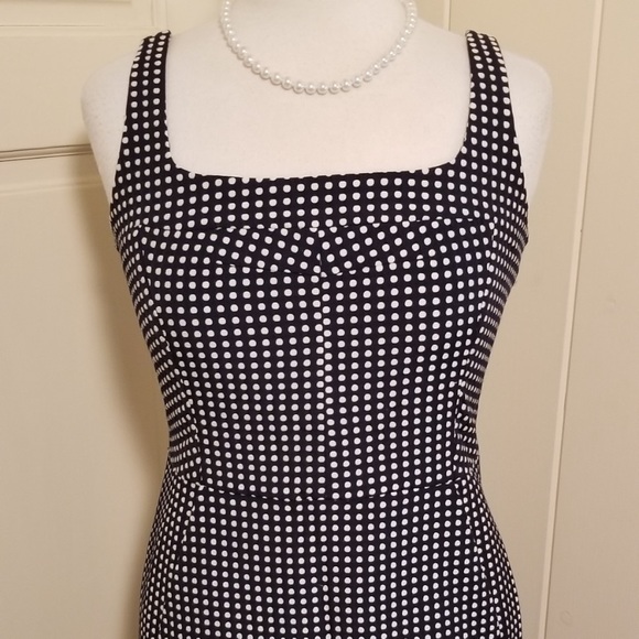 McGinn navy blue with white polka dot dress - Picture 5 of 7